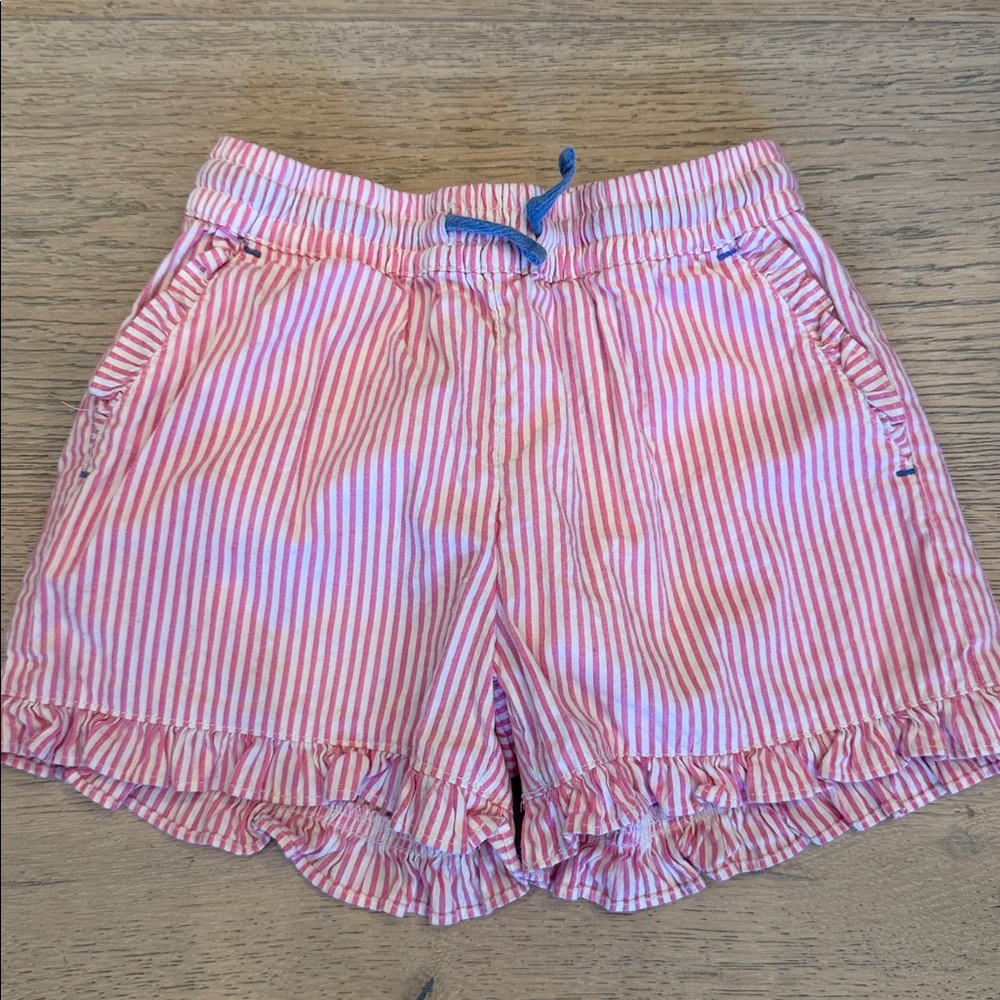 Mini Boden Pink Seersucker Shorts – 5Y, 100% Cotton, GUC
